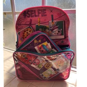 Shopkins backpack and lunchbox combo